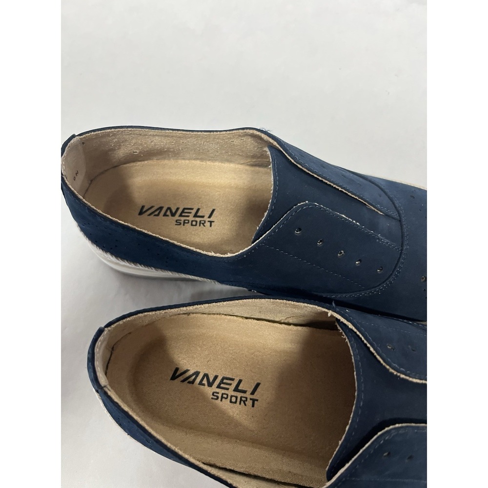Vaneli Sport Womens Quain Nabuk Comfort Slip On Sneakers Shoes Size 9N Navy Blue - Picture 5 of 7